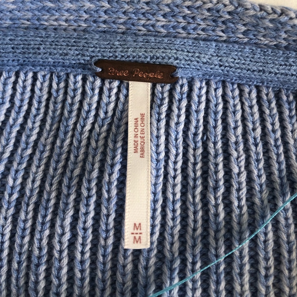 Free People When It Rains V-Neck Sweater - Picture 8 of 9